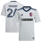 Tim Parker St. Louis City SC adidas Youth 2024 The Spirit Kit Replica Jersey - Gray