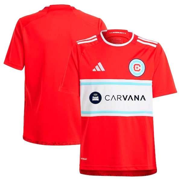 Chicago Fire adidas Youth 2024 Return To Red Replica Jersey – Red