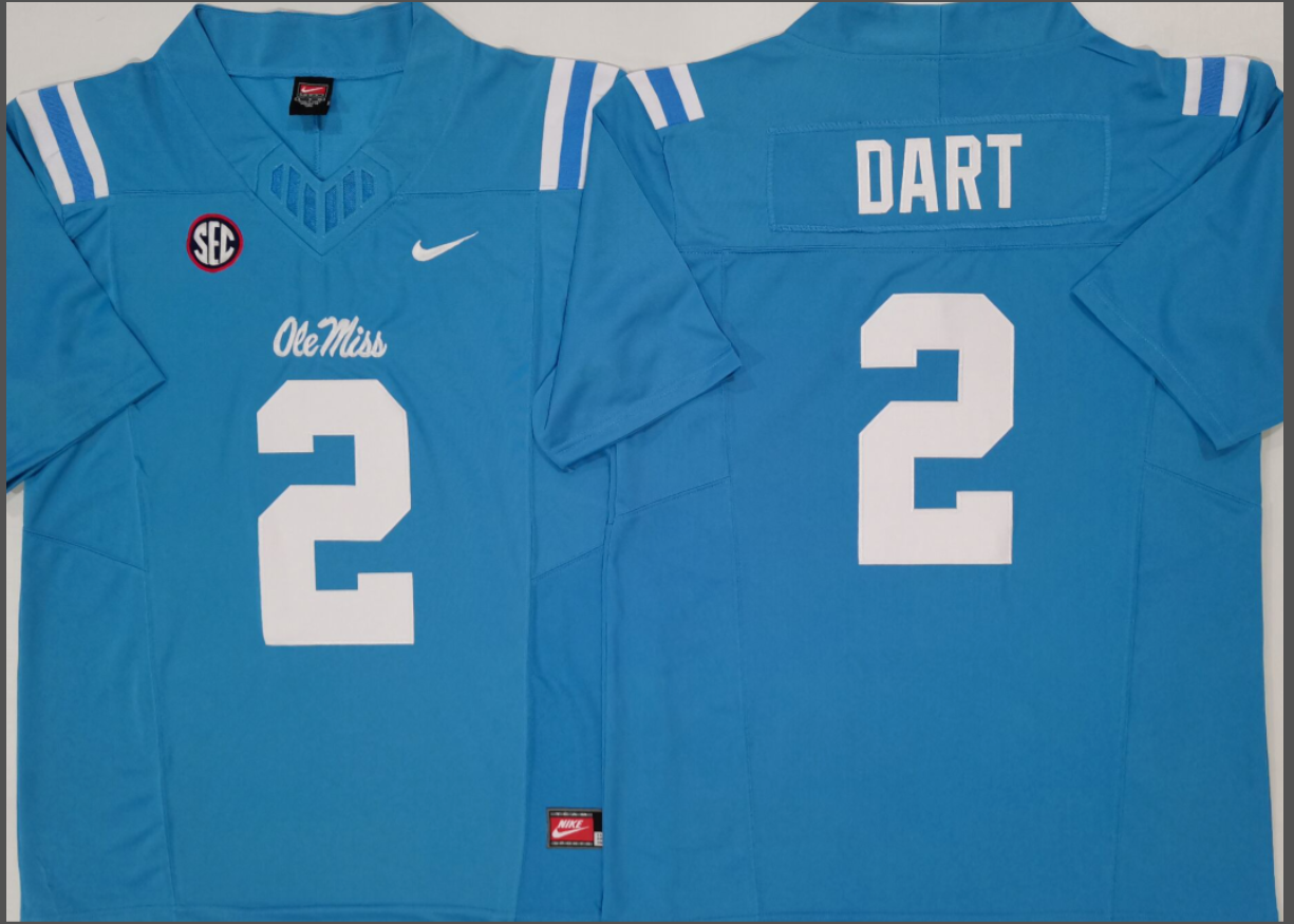 Jaxson Dart NCAA Ole Miss Rebels Nike Vapor Limited Jersey