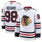 Connor Bedard Chicago Blackhawks  Away Premium Jersey - White/Red