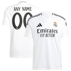 Los Merengues adidas 2024/25 Home Replica Custom Jersey - White
