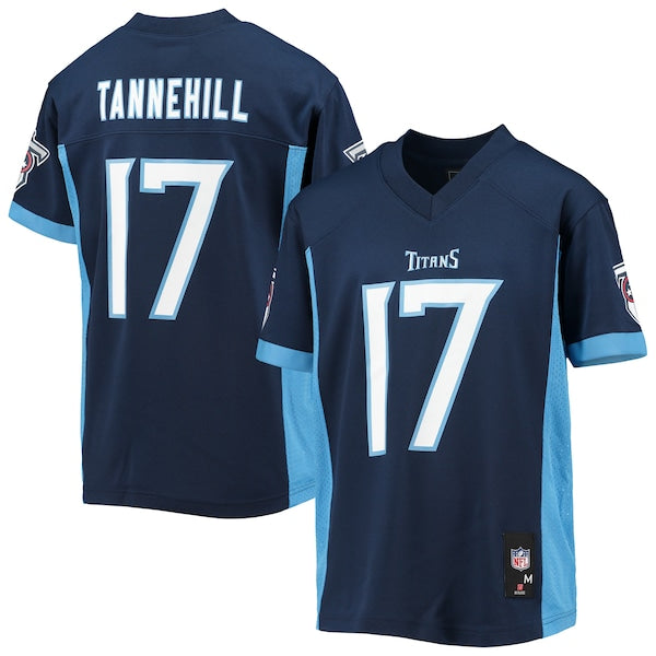 Ryan Tannehill Tennessee Titans Youth Replica Player Jersey - Navy