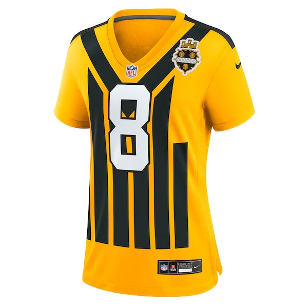 Aaron Rodgers Pittsburgh Steelers Nike Women's Alternate 1933 Throwback Game Jersey - Gold/Black