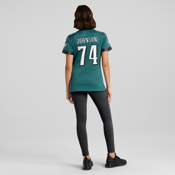 Fred Johnson Philadelphia Eagles Nike Women's Team Game Jersey - Midnight Green