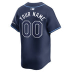 Tampa Bay Rays Nike Away Limited Custom Jersey - Navy