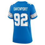 Marcus Davenport Detroit Lions Nike Women's Team Game Jersey -  Blue