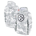 Pittsburgh Steelers Nike 2024 Salute to Service Club Fleece Pullover Hoodie - Arctic Camo
