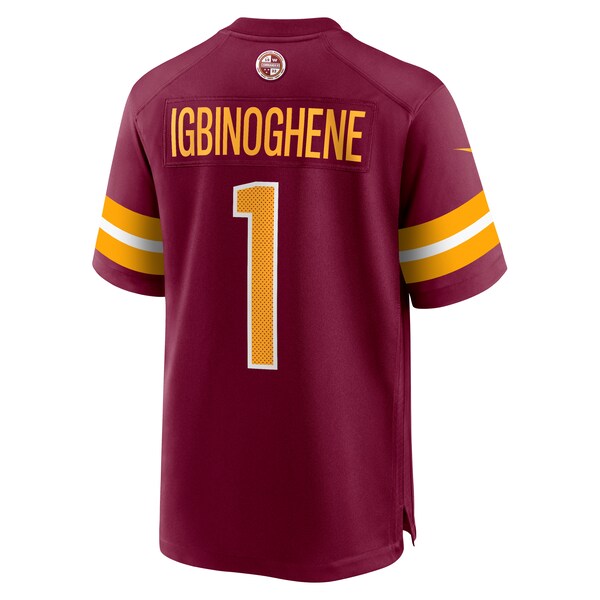 Noah Igbinoghene Washington Commanders Nike  Game Jersey -  Burgundy