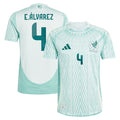 Edson Alvarez Mexico National Team adidas 2024 Away Authentic Player Jersey - Green/Burgundy