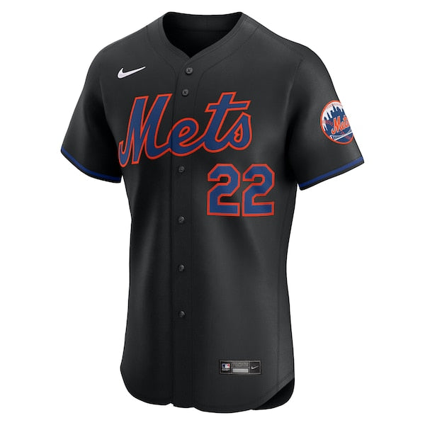 Juan Soto New York Mets Nike Alternate Elite Jersey - Black/White
