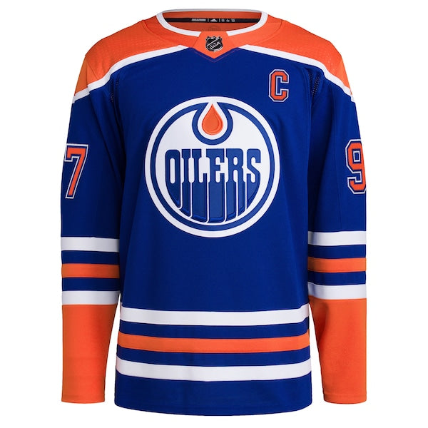Connor McDavid Edmonton Oilers adidas Home Primegreen Authentic Player Jersey - Royal