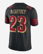 Youth Christian McCaffrey San Francisco 49ers Nike 2025 RIVALRIES Vapor F.U.S.E. Limited Jersey - Black