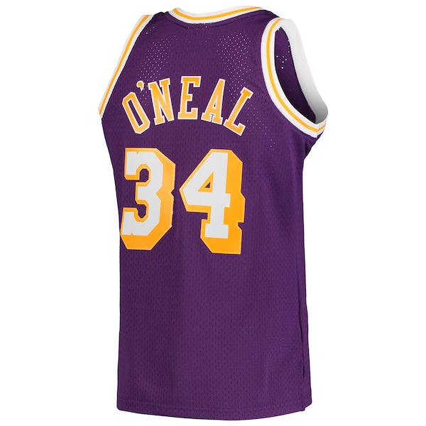 Shaquille O'Neal Los Angeles Lakers  Hardwood Classics Swingman Jersey - Purple/Royal/Gold