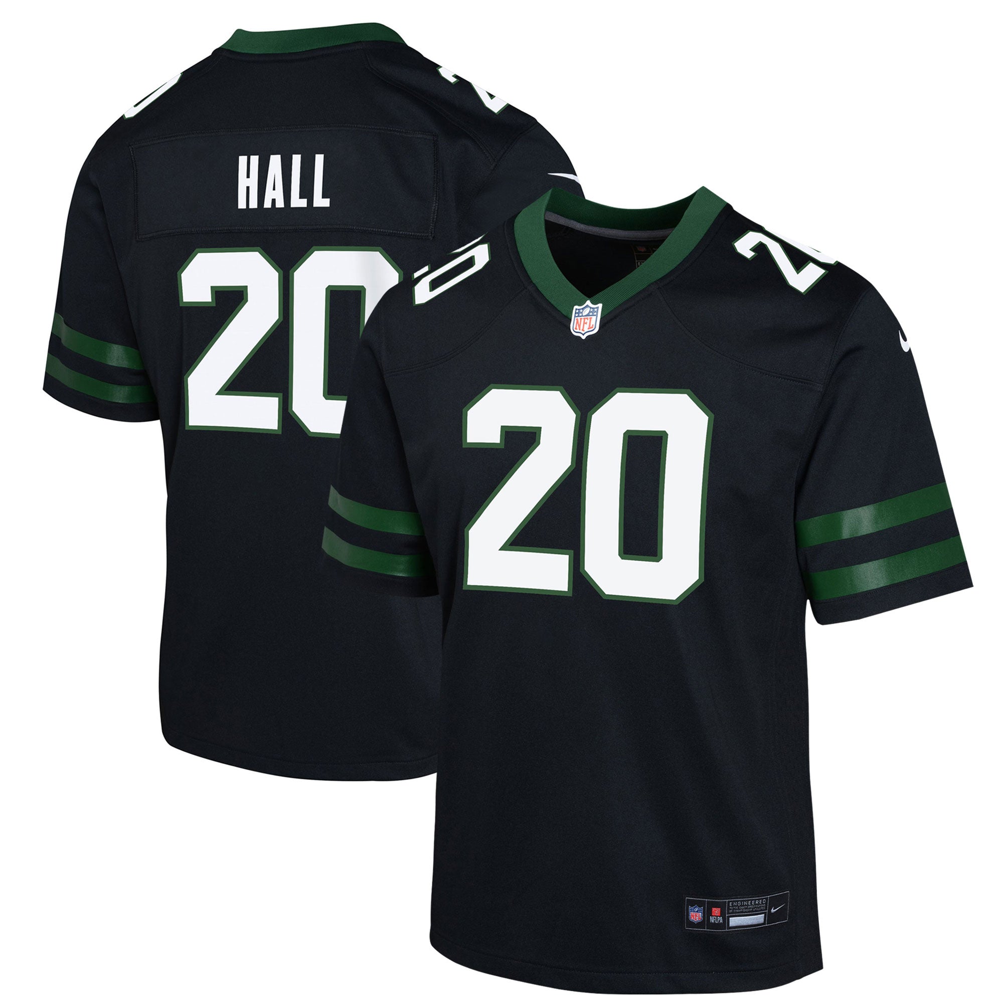 Breece Hall New York Jets Nike Youth Game Jersey - Legacy White/Black/Green