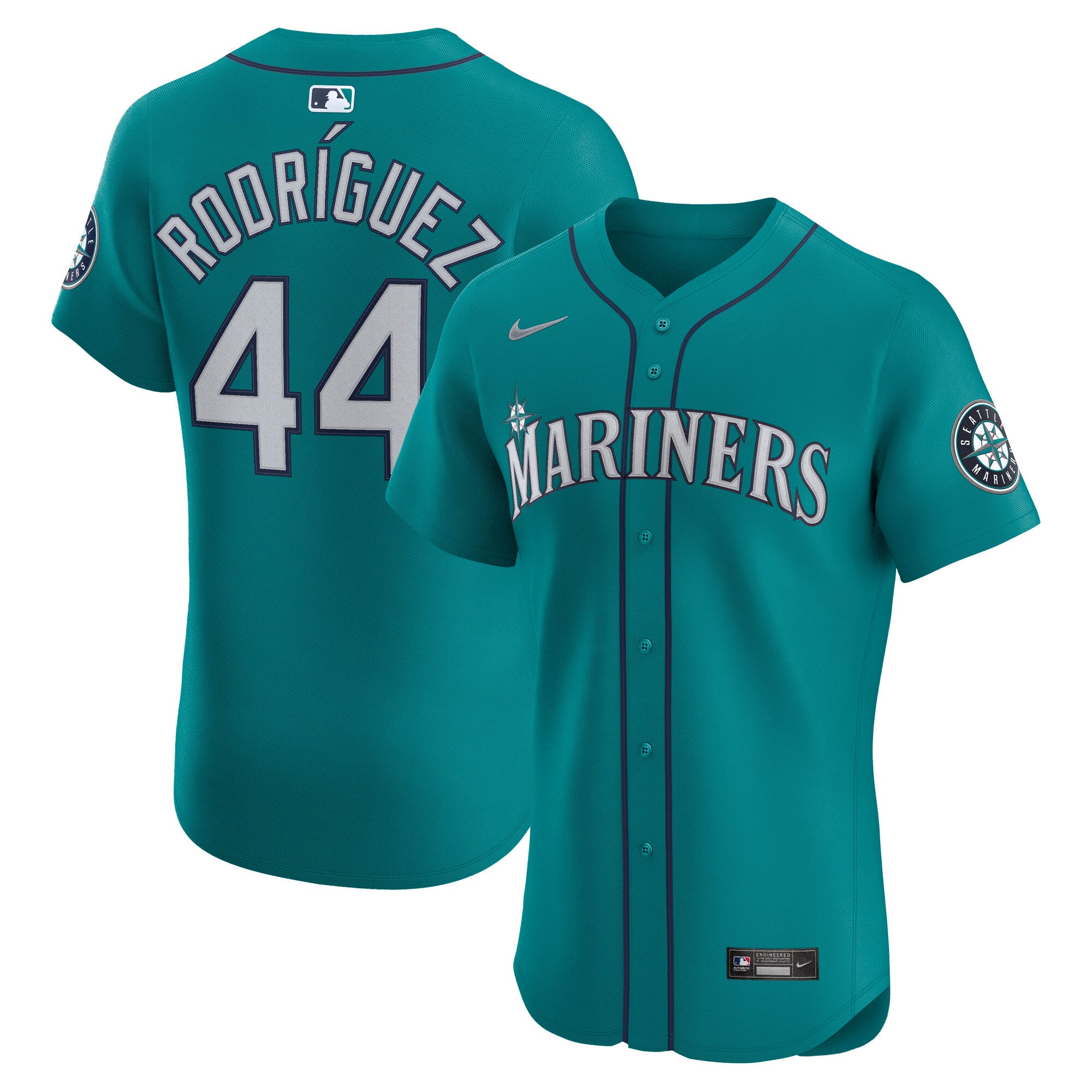 Julio Rodríguez Seattle Mariners Nike Home Elite Jersey - White/Cream/Teal