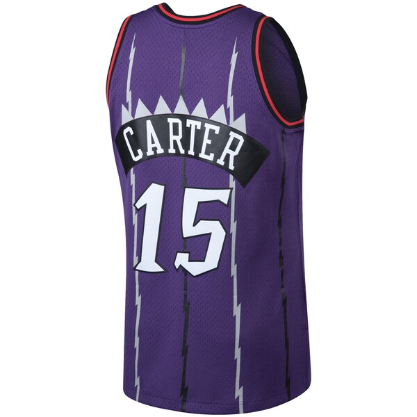 Vince Carter Toronto Raptors 1998/99 Big & Tall Hardwood Classics Swingman Jersey - Purple/White