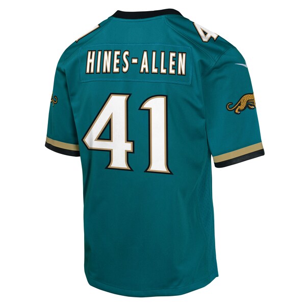 Josh Hines-Allen Jacksonville Jaguars Nike Youth Alternate 2 Prowler Throwback Game Jersey - Teal