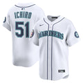 Ichiro Suzuki Seattle Mariners Nike 2025 National Baseball Hall of Fame Nike Home Limited Player Jersey - White/Aqua