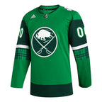 Buffalo Sabres adidas St. Patrick's Day Authentic Custom Jersey - Kelly Green