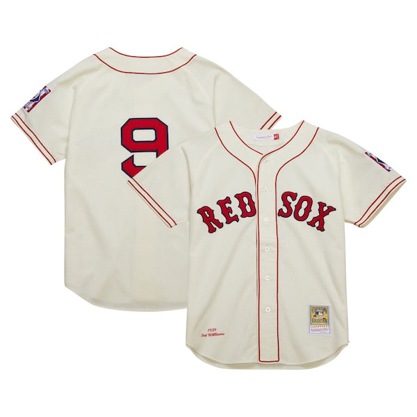 Ted Williams Boston Red Sox Cooperstown Collection 1939 Authentic Jersey - Cream