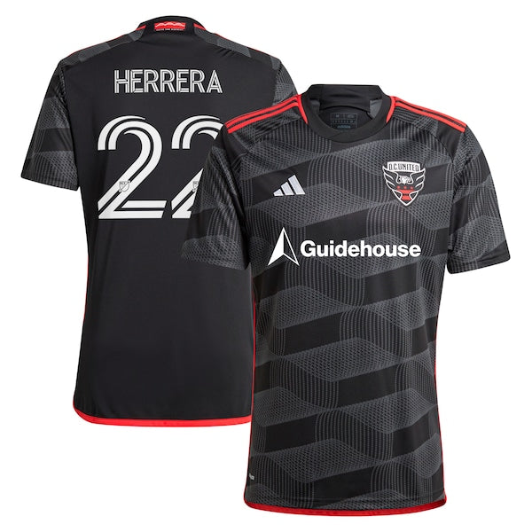 Aaron Herrera D.C. United adidas 2024 The Icon Kit Replica Player Jersey - Black