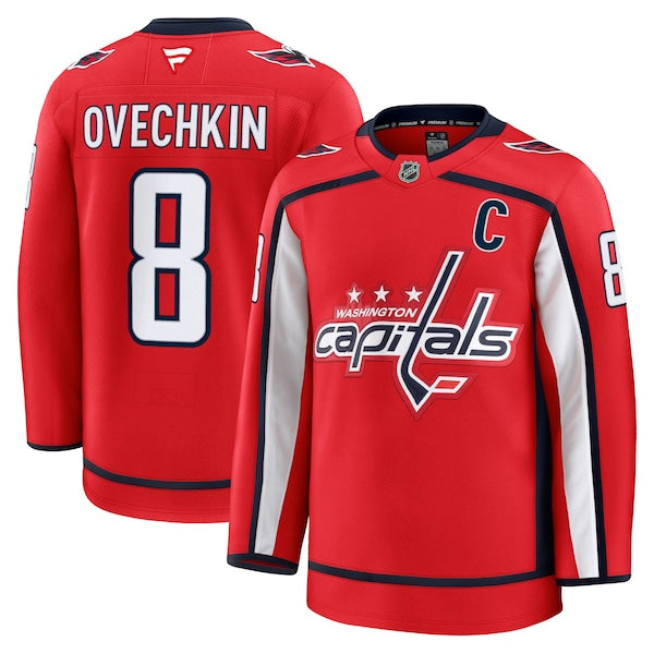 Alexander Ovechkin Washington Capitals  Home Premium Jersey - Red/White/Black