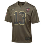Brock Purdy San Francisco 49ers Nike Youth 2025 Salute to Service Game Jersey - Olive