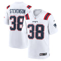 Rhamondre Stevenson New England Patriots Nike Game Player Jersey - White/Navy/Red