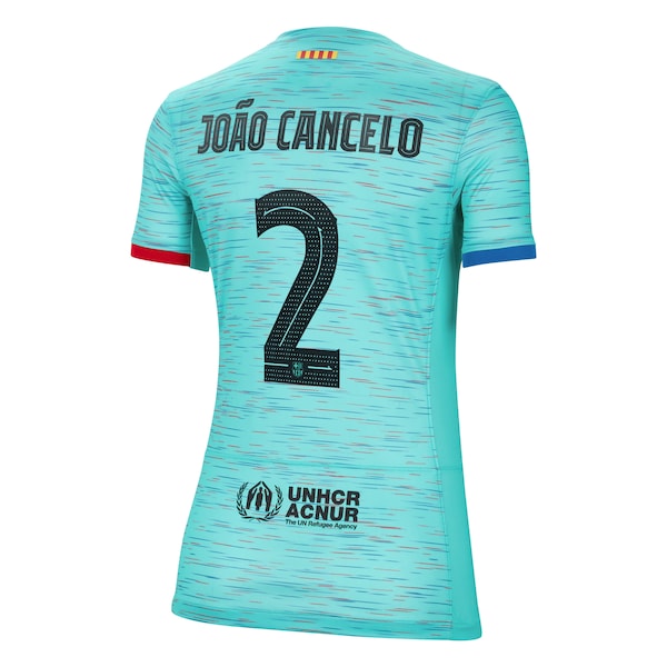 Joao Cancelo Barcelona Nike Women's 2023/24 Third Replica Jersey - Aqua