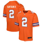 Patrick Surtain II Denver Broncos Nike Youth Mile High Collection 1977 Throwback Game Jersey - Orange