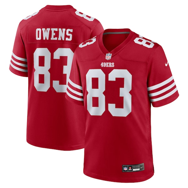 Terique Owens San Francisco 49ers Nike Team Game Jersey -  Scarlet