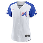 Ronald Acuña Jr. Atlanta Braves Nike Women's 2023 City Connect Replica Player Jersey - White