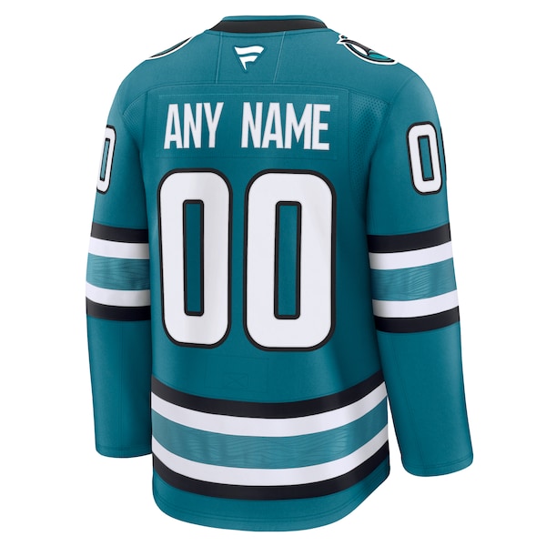 San Jose Sharks  Home Premium Custom Jersey - Teal