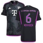 Joshua Kimmich Bayern Munich adidas 2023/24 Away Authentic Player Jersey - Black/White