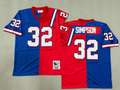 O.J. Simpson Buffalo Bills Authentic Split Throwback Retired Player Jersey