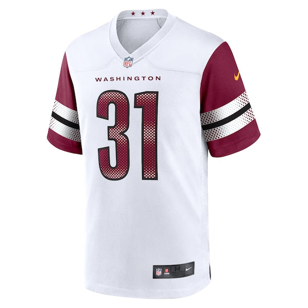 Kamren Curl Washington Commanders Nike Game Jersey - White/Black/Burgundy