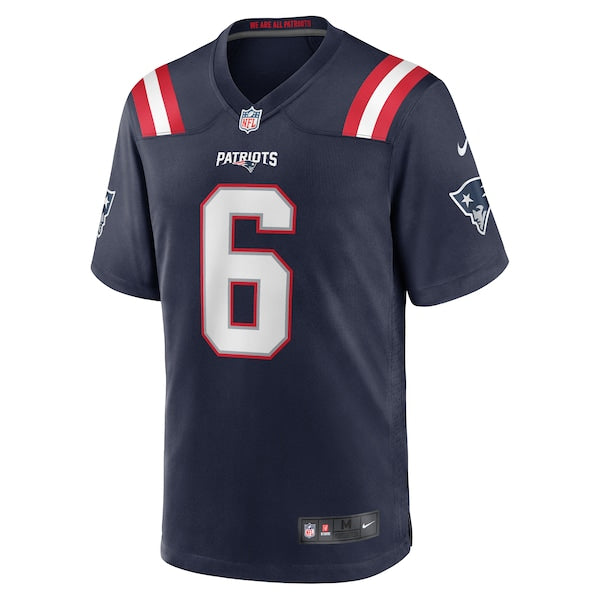 Javon Baker New England Patriots Nike Team Game Jersey -  Navy