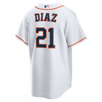 Yainer Diaz Houston Astros Nike  Youth Home Replica Jersey - White