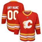 Calgary Flames Youth Home Replica Custom Jersey - Red