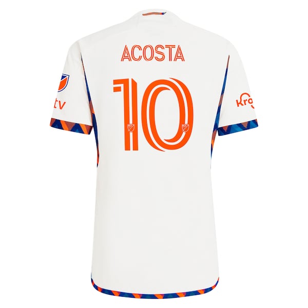 Luciano Acosta FC Cincinnati adidas 2024 The Canvas Kit Authentic Player Jersey - White