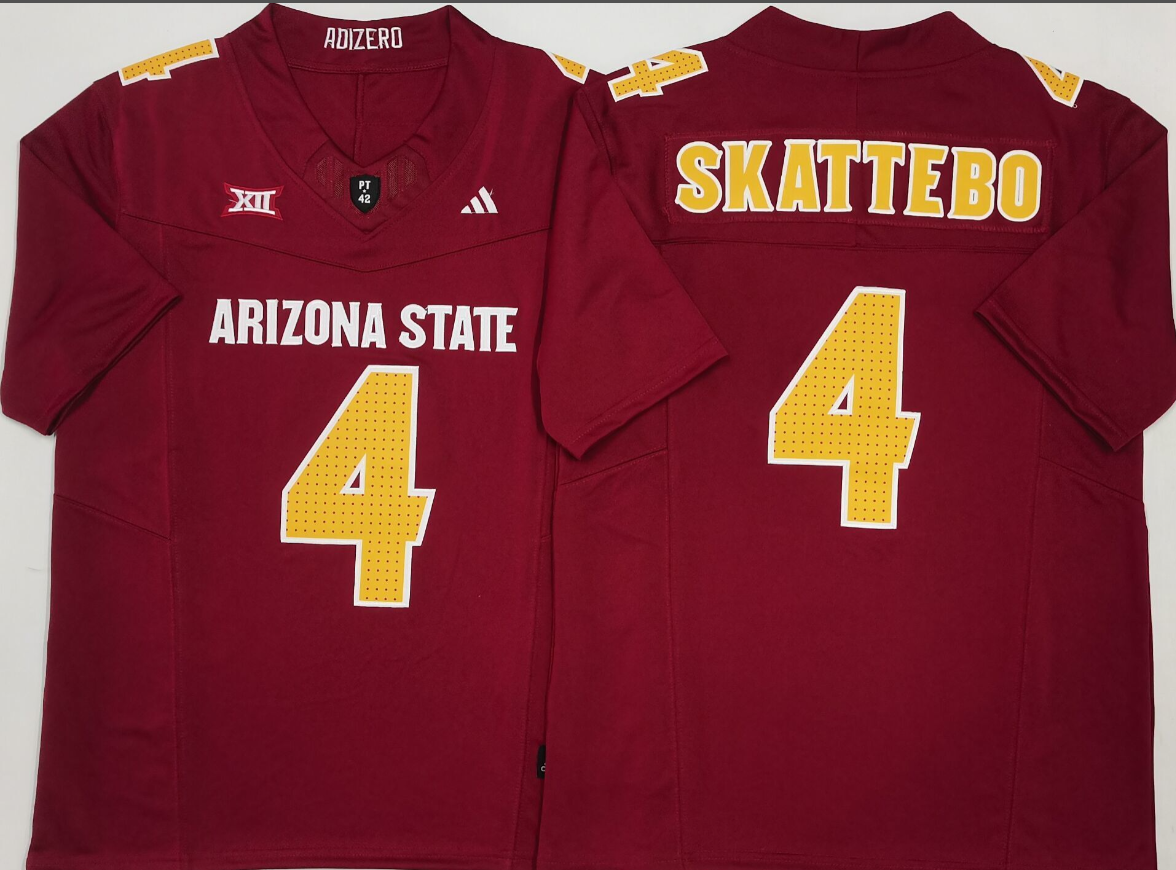 Cam Skattebo NCAA Arizona State Sun Devils Adidas Vapor Limited Jersey