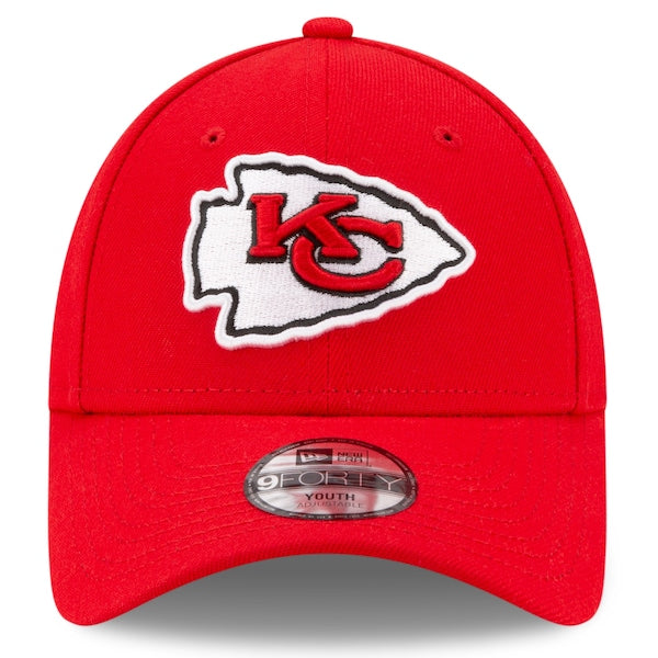 Kansas City Chiefs New Era Youth League 9FORTY Adjustable Hat - Red