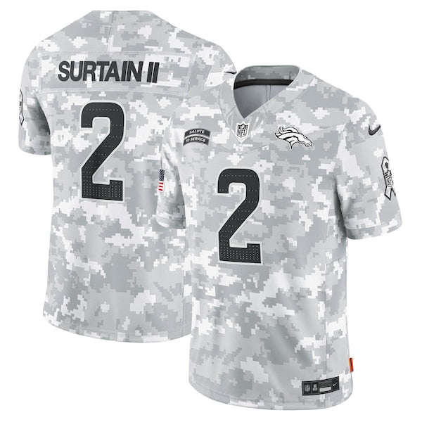 Patrick Surtain II Denver Broncos Nike 2024 Salute to Service Limited Jersey - Arctic Camo