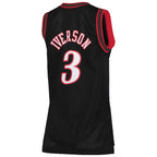 Allen Iverson Philadelphia 76ers Women's 2000/01 Hardwood Classics Swingman Jersey - Black