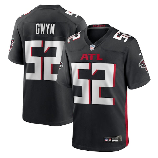 Jovaughn Gwyn Atlanta Falcons Nike Team Game Jersey -  Black