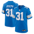 Kerby Joseph Detroit Lions Nike Team Game Jersey -  Blue