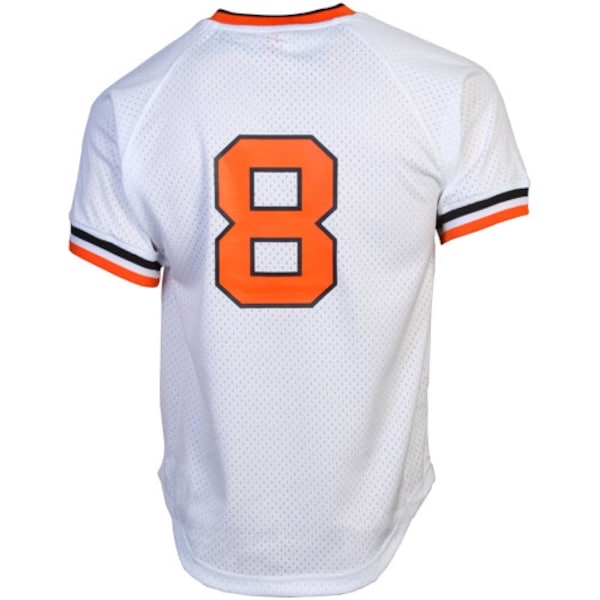 Cal Ripken Jr. Baltimore Orioles 1985 Authentic Cooperstown Collection Mesh Batting Practice Jersey - White