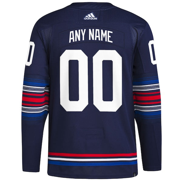 New York Rangers adidas  Alternate  Primegreen Authentic Custom Jersey - Navy