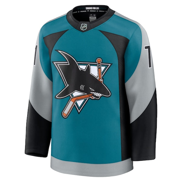 Macklin Celebrini San Jose Sharks  Alternate Premium Player Jersey - Teal