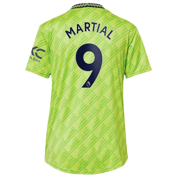 Anthony Martial Manchester United adidas Women's 2022/23 Third Replica Player Jersey - Neon Green